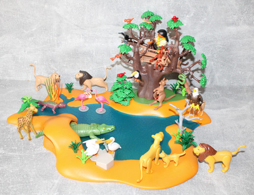 Playmobil große wasserstelle - große,