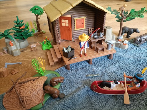 Playmobil blockhütte 3826 - blockhütte, mit